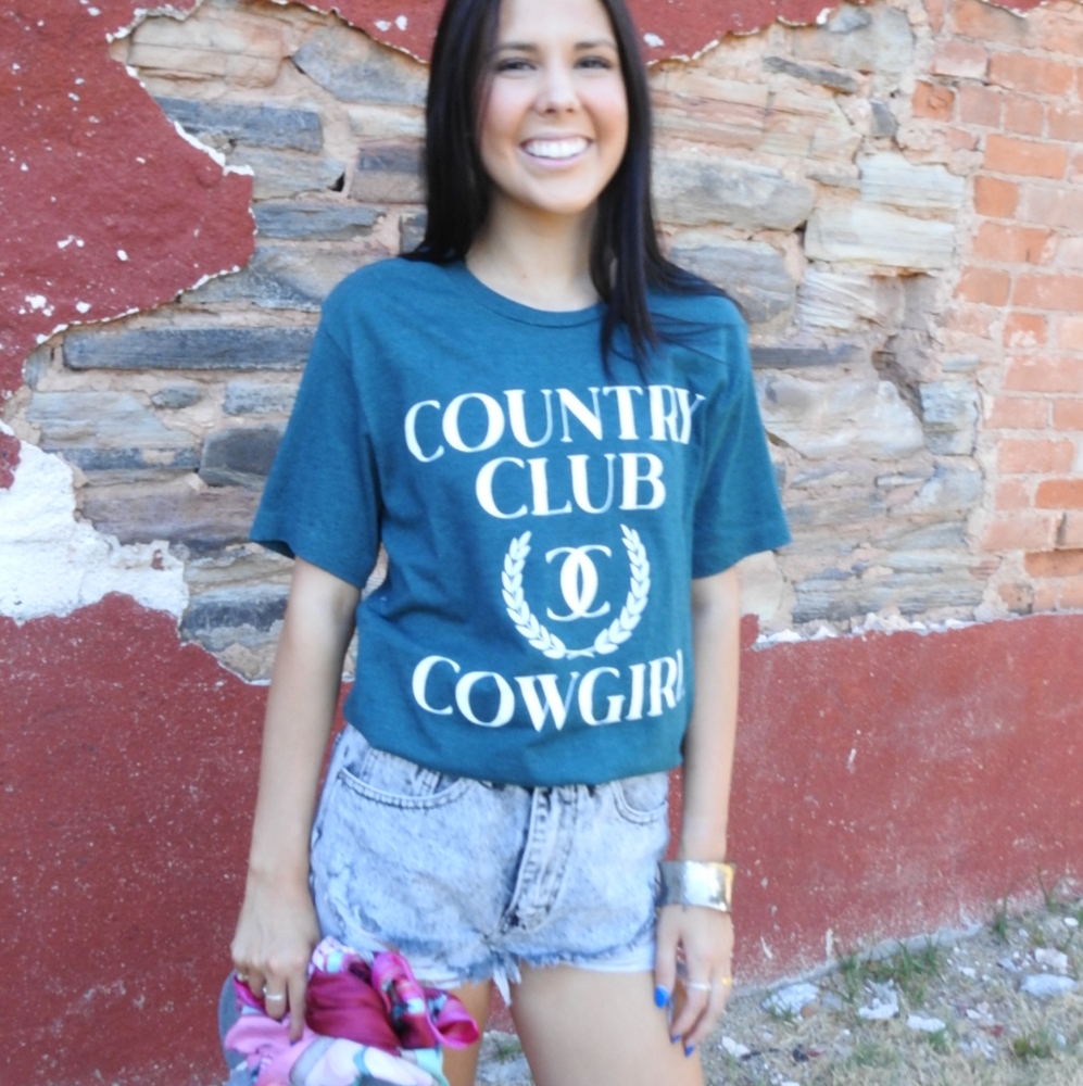 Country Club Cowgirl | graphic tee